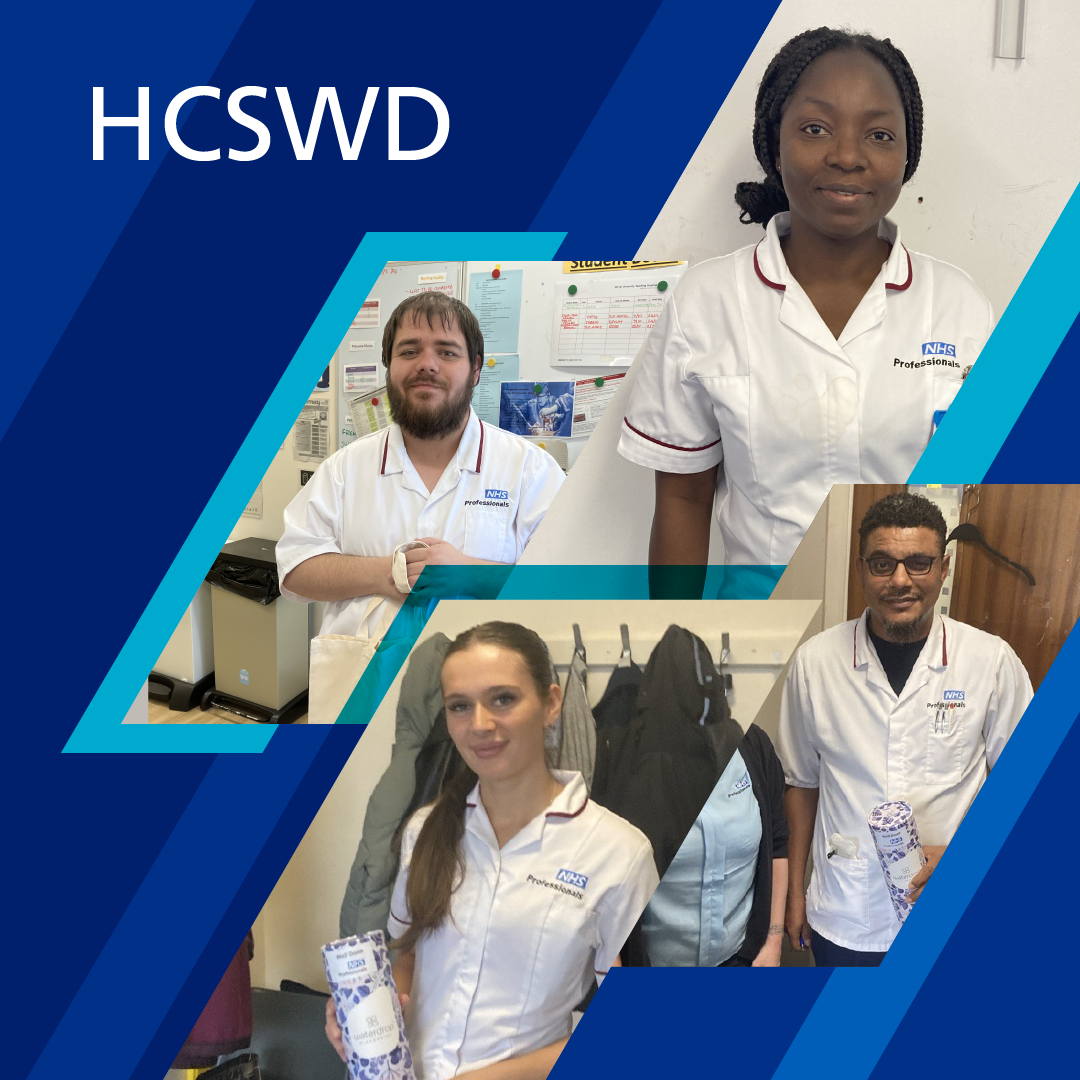 Photo collage of HCSWD workers