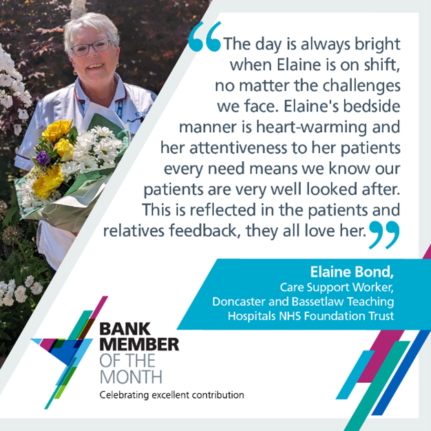 Elaine Bond Bank Member of the Month Award
