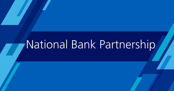 Image with text: National Bank Partnership