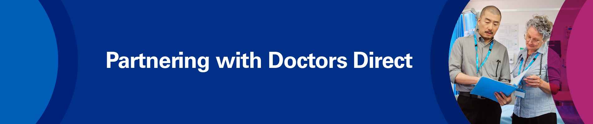 Partnering with Doctors Direct page banner