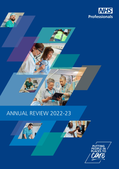 Front cover of the NHSP Annual Review 2022-23